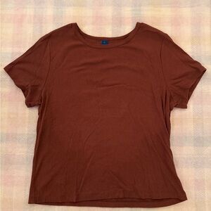 Old Navy Women's Short Sleeve Brown Tee